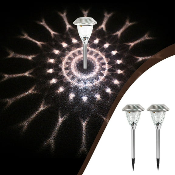 FAMTKT Outdoor Solar Lights, Water Proof Land-scape Flashlights, Garden Lights, Wireless Solar Powered Outdoor Lights/Lighting for Yard, Walkway Outdoor Solar Lights