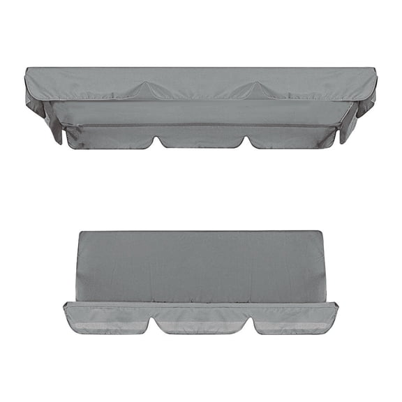 FAMTKT Patio Swing Canopy Cover Set Swing Replacement Er + Swing Cushion Cover, Porch Swings
