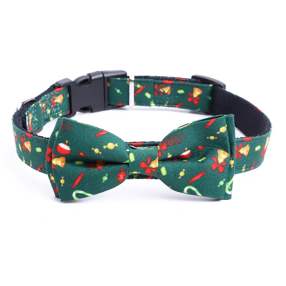 Shldybc Pet Collar Pet Bow Collar, Dog Bow Tie Collar, Christmas Pet