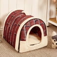 thumbnail image 1 of Shldybc Pet Dog Bed House Warm Soft Mat Bedding Igloo Basket Kennel Washable Snug M on Clearance, 1 of 5