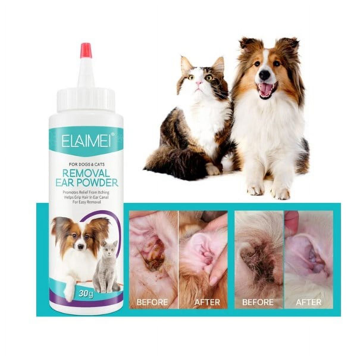 Shldybc Pet Plucking Ear Powder, Pain-less Plucking, Cleans Odor, Scent Dry Powder, Ear Canal Deodorization For Cats and Dogs, Pet Products on Clearance