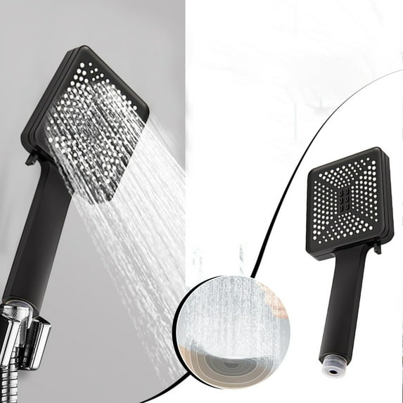 FAMTKT Shower Head - High-Pressure Handheld Showerhead - Hard Water High Pressure 6 Spray Modes Handheld Shower Head for The Elderly, ChildrenCan Be Used for Home, Gym, Shower Head