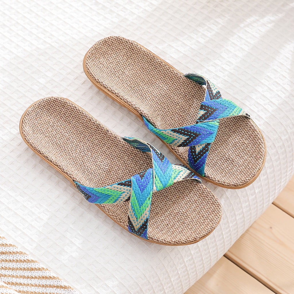 【COLOR iN ID】Eyelet Flat Slippers Clearance under $5-Shldybc Slippers for Women, Women's