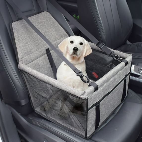 Shldybc Small Dog Car Seat, Dog Booster Seat for Car Front Seat, Pet Booster Car Seat for Small Dogs Medium Dogs, Reinforced Dog Car Booster Seat Harness