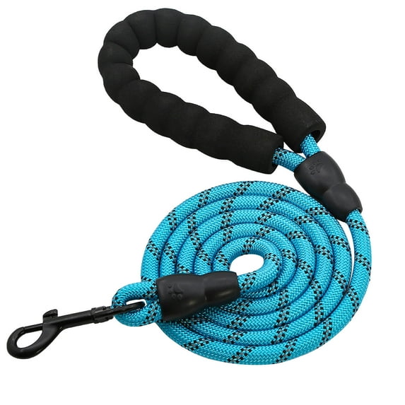 FAMTKT Strong Dog Leash with Comfortable Padded Handle and Highly Reflective Threads