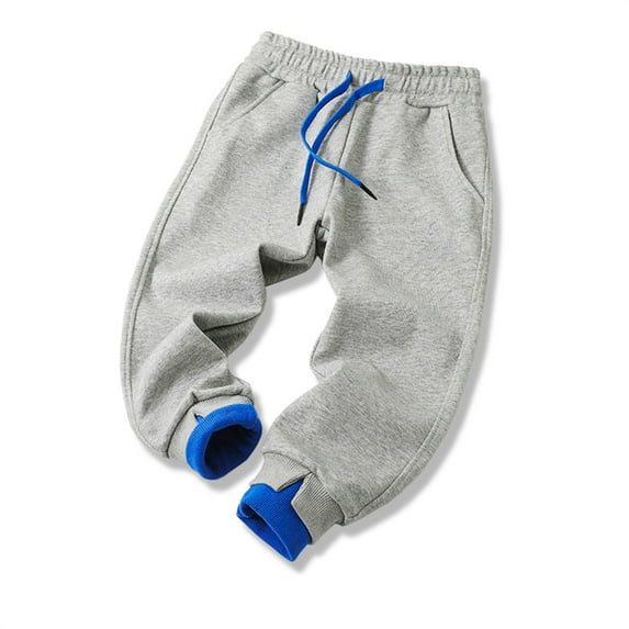 Shldybc Toddler Baby Boys Girls Active Jogger Sweatpants Unisex Candy Color Solid Color Leggings Casual Kids Sports Pants( Gray, 5-6 Years )
