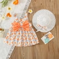 thumbnail image 1 of FAMTKT Toddler Baby Girls Dresses Summer Sleeveless Flying Sleeve Printed Bowknot Dress Girls Hawaiian Holiday Dress Sundress Birthday Party Princess Clothes, 1 of 9