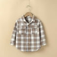 thumbnail image 1 of FAMTKT Toddler Flannel Shirt Jacket Plaid Long Sleeve Lapel Button Down Shacket Kids Boys Girls Shirts Coats Fall Tops, Baby Clothes, 1 of 9