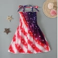thumbnail image 1 of FAMTKT Toddler Girls American Flag Dress USA Stars Striped Kids Patriotic Summer Clothes 4th of July Outfit for Girl Party, 1 of 8