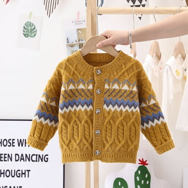 Shldybc Toddler Kids Baby Girl Solid Sweater Knit Crochet Clothes Coats Cardigan Outfits, Cardigan Sweaters for Women, Summer Savings Clearance