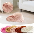 thumbnail image 1 of FAMTKT Valentine's Day Area Rug Heart Shaped Door Mat for Bedroom Bathroom Living Room Wool Imitation Sheepskin Rugs Faux Non Slip Bedroom Carpet Mats 15.75x19.69inch Floor Mat, 1 of 3