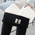 thumbnail image 1 of Shldybc Women's Fleece Lined Leggings Tight Thick Velvet Wool Cashmer Warm High Waisted Yoga Pants Cold Weather, Leggings for Women on Clearance, 1 of 9