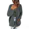 thumbnail image 1 of Up to 50% off kladzum Women's Long Sleeve Cardigan Sweaters Casual Plus Size Plush Sweater Oversized Open Front Long Cardigans Button Up Outerwear, 1 of 8