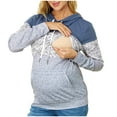 thumbnail image 1 of FAMTKT Women's Nursing Hoodie Sweatshirt Long Sleeves Breastfeeding Maternity Tops Casual Sweater Wear, 1 of 6