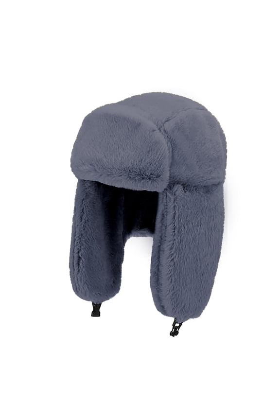 FAMTKT Women's Winter Warm Earflap Hat Thick Fleece Lined Beanie Winter Thermal Hat Ladies Winter Fisherman's Hat Cute Hunting Fishing Hat