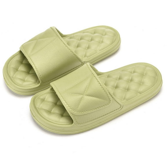 FAMTKT Womens Mens Solid Color Thickening Slippers Super Soft Breathable Non-Slip Bedroom Home Slippers, Womens House Slippers