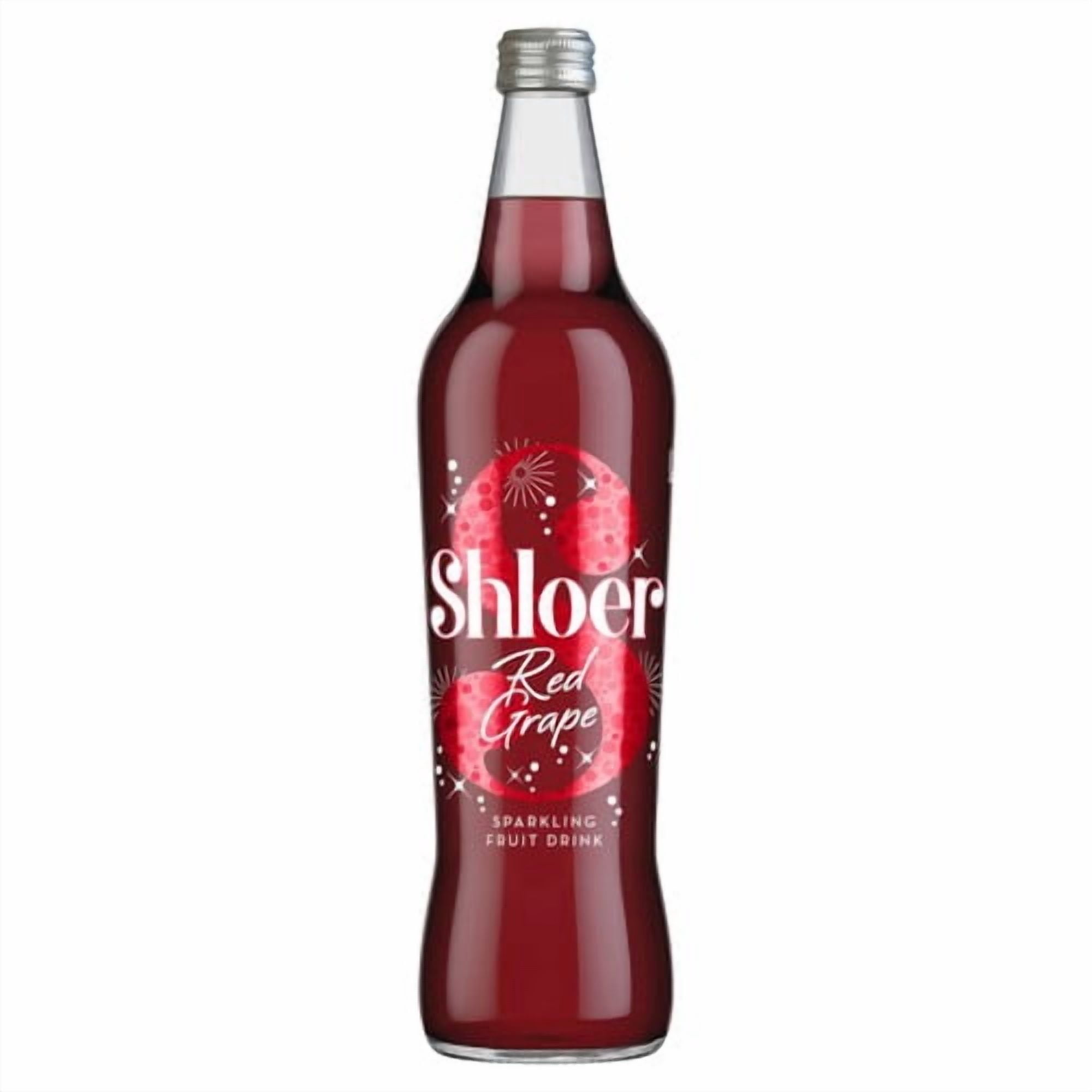 Shloer Red Grape Sparkling Juice Drink 750ml, British Import (Pack of 2)