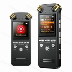 Shmci D50 32GB Professional Mini High Quality PCM Dictaphone Voice-activated Digital Audio Voice Recorder 9216Kbps Dual Microphones Denoise Variable Speed Music Play Sound Recording