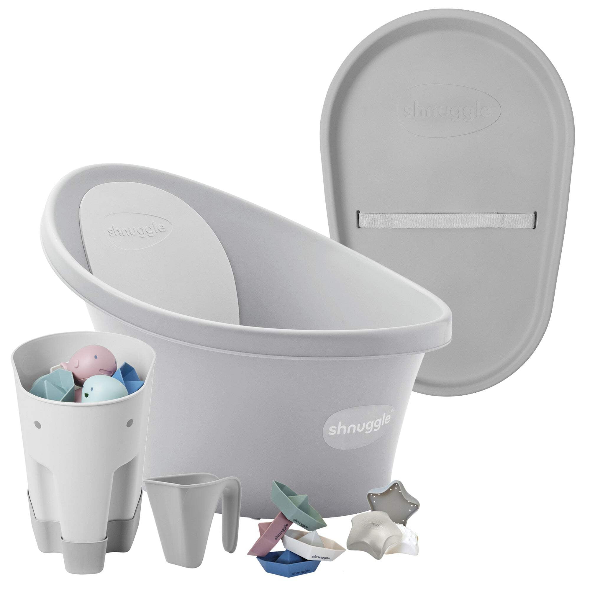Shnuggle Bath  Change Bundle: Baby Bath  Changing Bundle + Accessories - 6-Piece Set for Cozy Bath  Diaper Time
