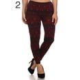 thumbnail image 1 of ShoSho Women's Plus Size Faux Fur Lined Print Leggings, 1 of 1