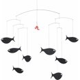 Shoal Of Fish Hanging Mobile 24 Inches Cardboard