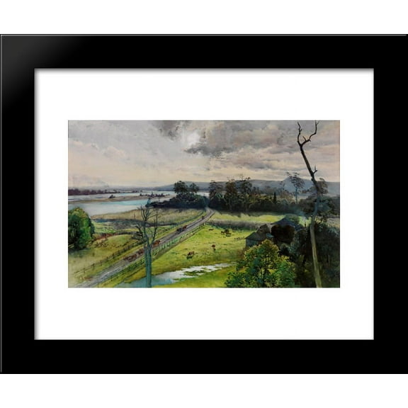 Shoalhaven River, junction with Broughton Creek, New South Wales 20x24 Framed Art Print by Julian Ashton