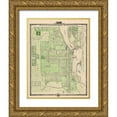 thumbnail image 1 of Shober 19x24 Gold Ornate Wood Framed with Double Matting Museum Art Print Titled - Davenport Iowa Landowner - Shober 1875, 1 of 4