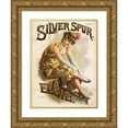 thumbnail image 1 of Shober & Carqueville Lithographing Co. 11x14 Gold Ornate Wood Frame and Double Matted Museum Art Print Titled - Silver Spur (1887), 1 of 4