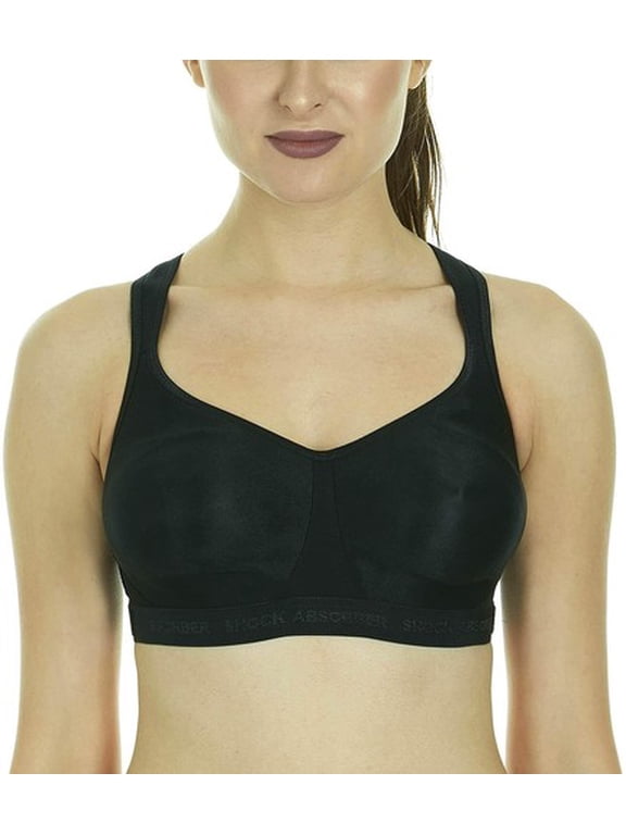 BLACK Activewear Firm Support Racerback Sports Bra, US 36B