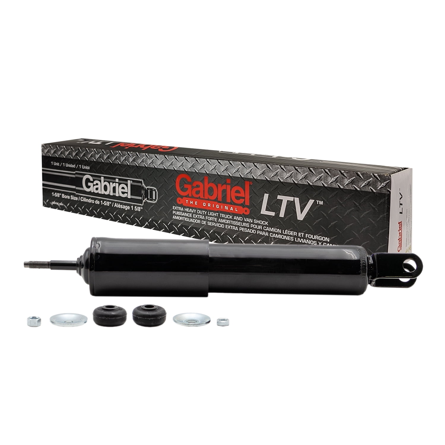 Gabriel 58803 LTV Severe Duty Front Shock Absorbers Fits Cadillac Escalade, EXT; Chevrolet Avalanche 1500, Silverado 1500, Suburban, Tahoe; GMC Sierra 1500, Yukon, Yukon XL (1 pack)