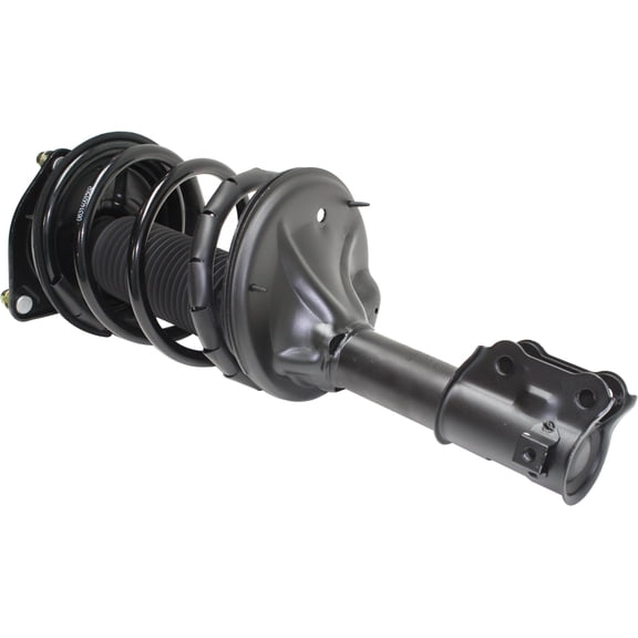 Shock Absorber and Strut Assembly Compatible with 2000-2006 Hyundai Elantra Front, Driver Side Automatic or Manual Transaxle, Production Date From July 2000 Black