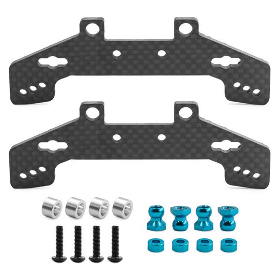 Shock Absorbers Plate Carbon Fiber Chassis Reinforcement Plate For 1/10 Remote Control Vehicle Fit TT02 TT02R Models