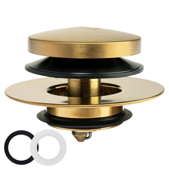 Shock Absorbing Bathtubs Drain Plug Innovative Spring Loading Mechanism Strong Metal Bathtubs Drain for Bathroom Use