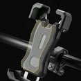 thumbnail image 1 of Shock Absorbing Bike Phone Mount - 360° Rotatable Handlebar Holder for 4-6.5" Smartphones, Universal Motorcycle & Bicycle Phone Rack, 1 of 6