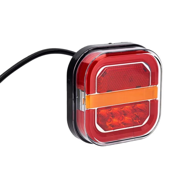 Shock Absorbing Heavy Duty Waterproof LED Square Signals Light For Freight Commercial Trucks License Plate Applications