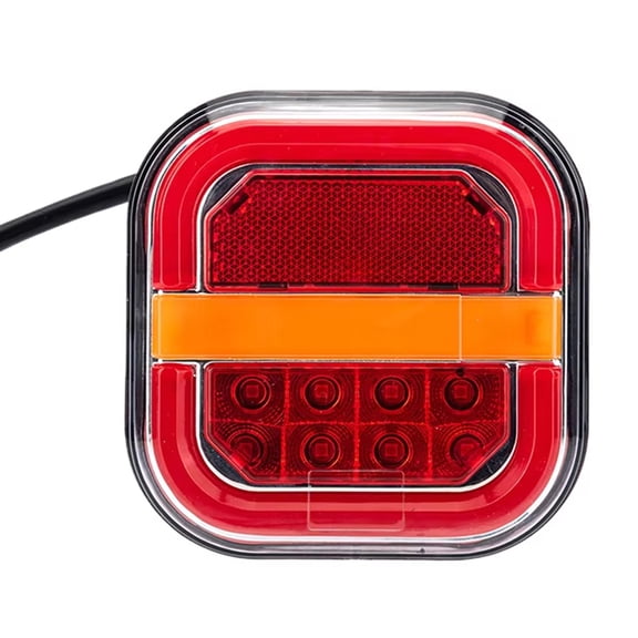 Shock Absorbing Heavy Duty Waterproof LED Square Signals Light For Freight Commercial Trucks License Plate Applications