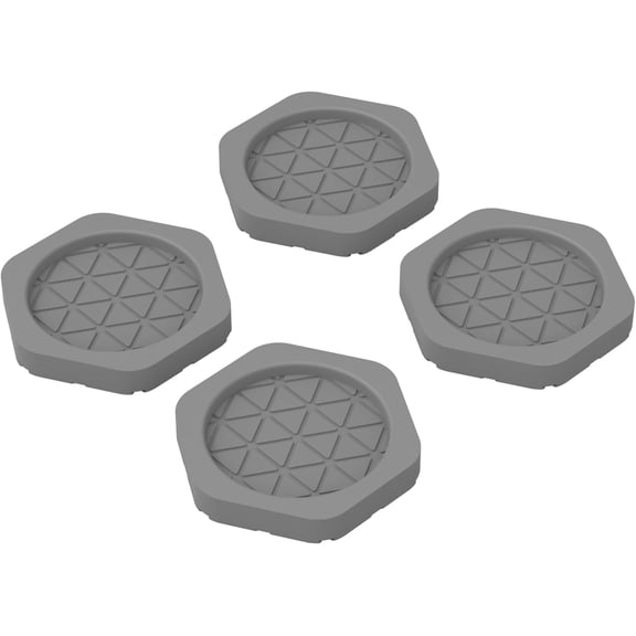 Shock Absorbing Mat-hexagon, Anti Vibration Pads for Washing Machine, Anti Vibration Pads Prevent Washer & Dryer Moving Shaking Walking, Floor Protector 4 Pack