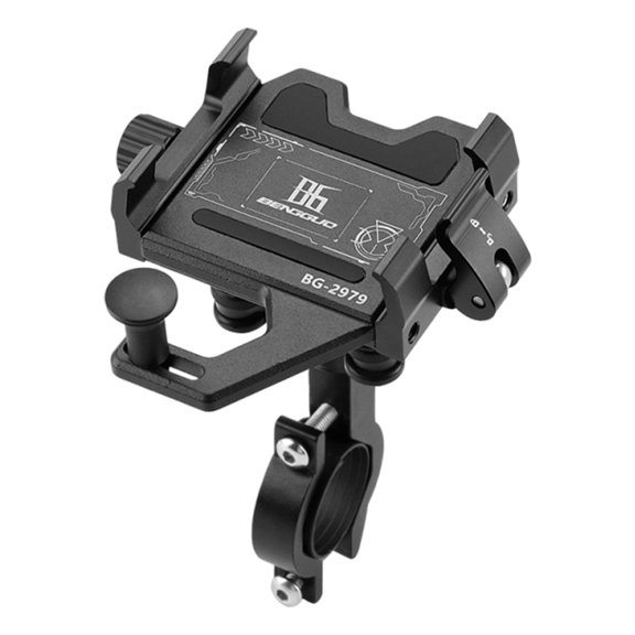 Shock-Absorbing Mobile Phone Rack One-Button Locking Universal Cell Phone Bracket 360 Rotation for 4.5-7 Inch Smartphone