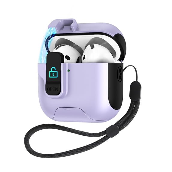 Shock Absorbing Phone Stand Case Protective Cover Compatible For Pro3 Wireless Earbuds Cover Secure Lock Mechanism