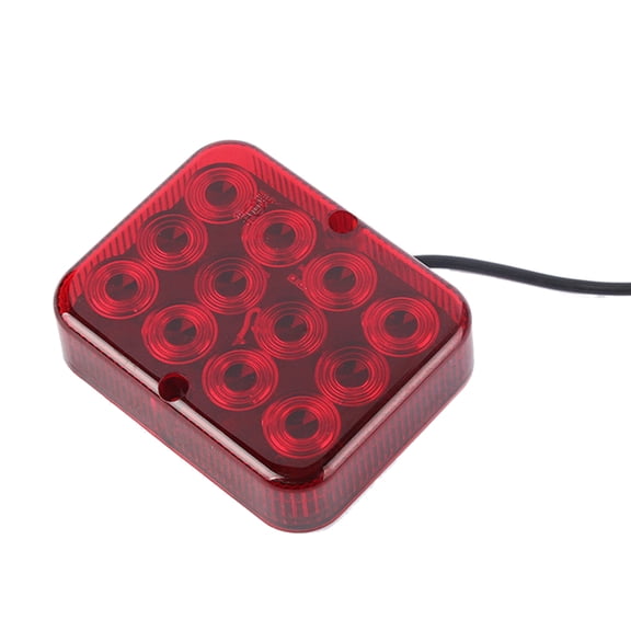 Shock Absorbing Weatherproof Energy Efficient 12 LED High Visibility Tail Light For Logistics Trucks And Trailers