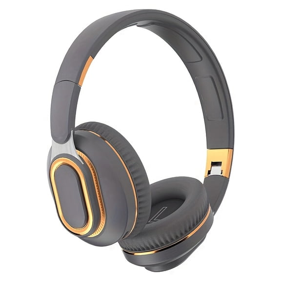Shock Bass Wireless ANC Over-Ear Headphones with Mic, FM Radio, Foldable, USB-C, 30H Battery for Gaming/Travel/Office