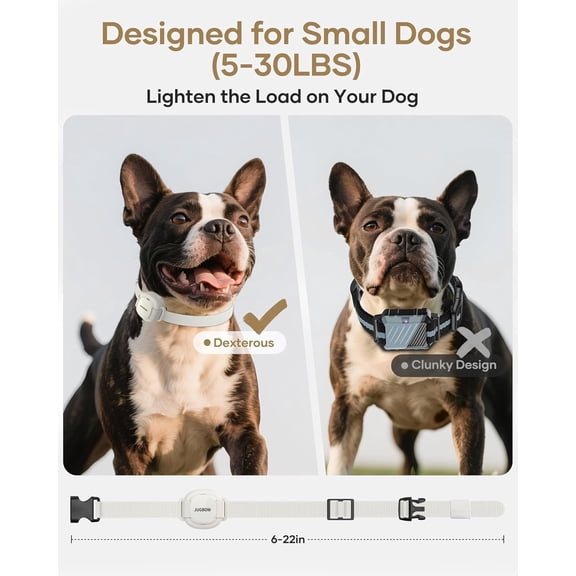 Shock Collar for Small Dogs - 4200FT Dog Training Collar with Remote for 5-30lbs Mini Small Dogs, IPX8-Waterproof Rechargeable E-Collar with Beep (1-9), Vibration(1-3), Safe Shock(0-16)