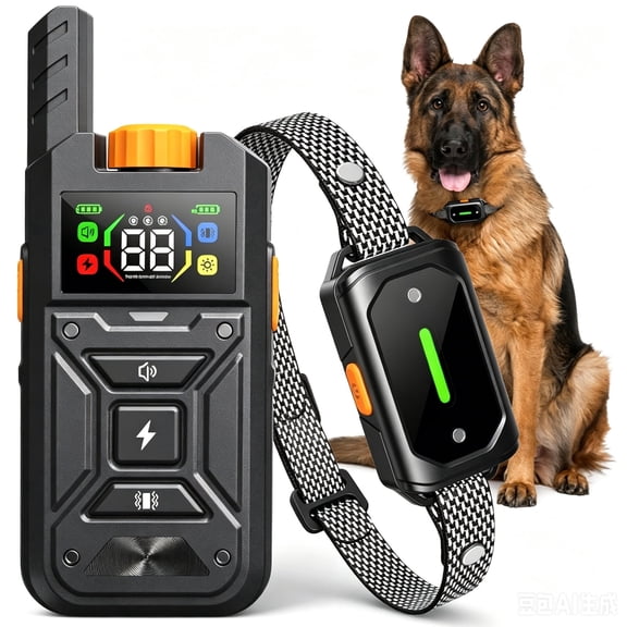 Hutact Shock Collar for Dog Quick Shock New Training Collar with Remote for Large Dogs, Wireless Anti Bark Collar Waterproof 3 Safe Adjustable Modes