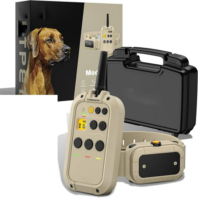 Shock Collars for Dogs with Remote  1/2 Mile Range E Collar with APP Control, Bluetooth-Enabled Waterproof Training Collar for Large Dogs (15-140 lbs)