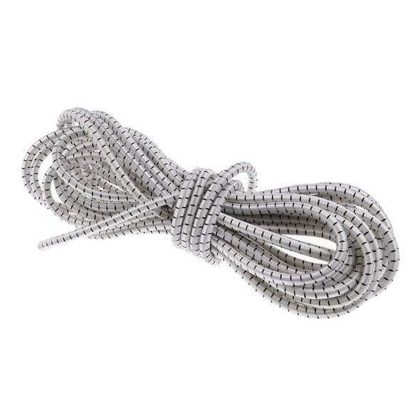 Shock Cord Elastic Cord Stretch Rope Tie Down Multi Strands Core Resistance Tent & Canopy Accessories , White, 8mm×5m