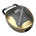 thumbnail image 1 of Shock Doctor 101 Anti-Microbial Mouthguard Case, OSFA , Gold Chrome, 1 of 4