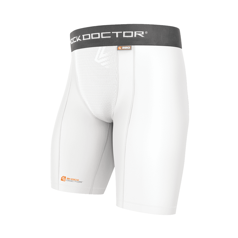 SHOCK DOCTOR パワースライディングショーツ ShockSkin LAX Impact Shorts w/ Ultra Carbon Flex Cup | Shock