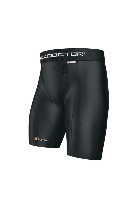 220 Core Compression Short with Cup Pocket, Adult XL, BLACK