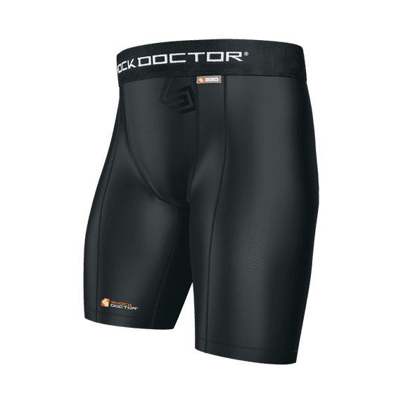 Shock Doctor 220 Core Compression Short with Cup Pocket, Adult XXL, BLACK
