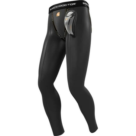 Shock Doctor 230 Core Long Compression Pants with Bio-Flex Cup (Youth M)